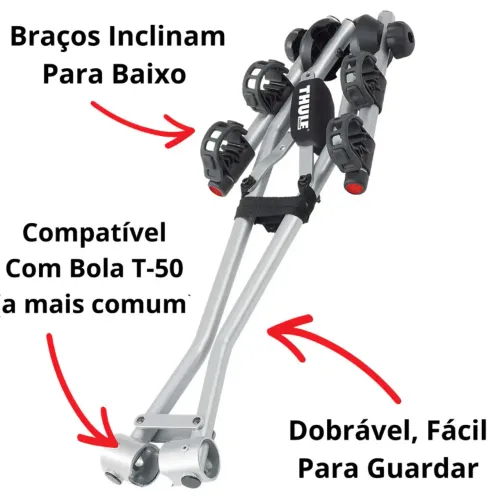Suporte Transbike Para Engate Thule Xpress 970 2 Bicicletas Cor 970 Para 2 Bikes
