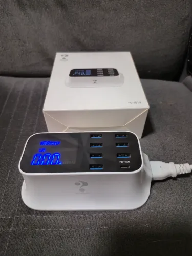 Carregador Múltiplo USB + Porta Type-C Power Delivery (PD 18W)