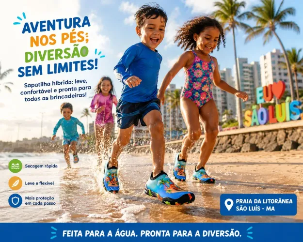 Sapatilha híbrida infantil