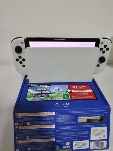 Nintendo Switch OLED. Versão Mario Wonder incluso.