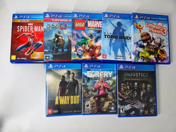 Pack de 8 Jogos Usados de Ps4 em Excelente estado!