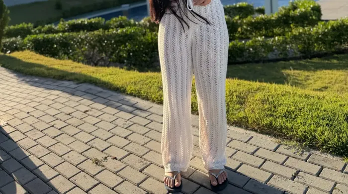 Calça tricot