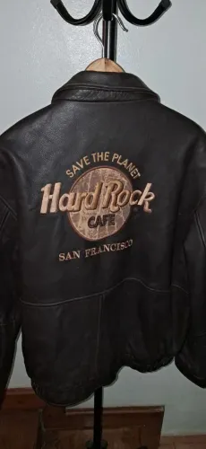 Jaqueta Hard Rock Café Original em couro