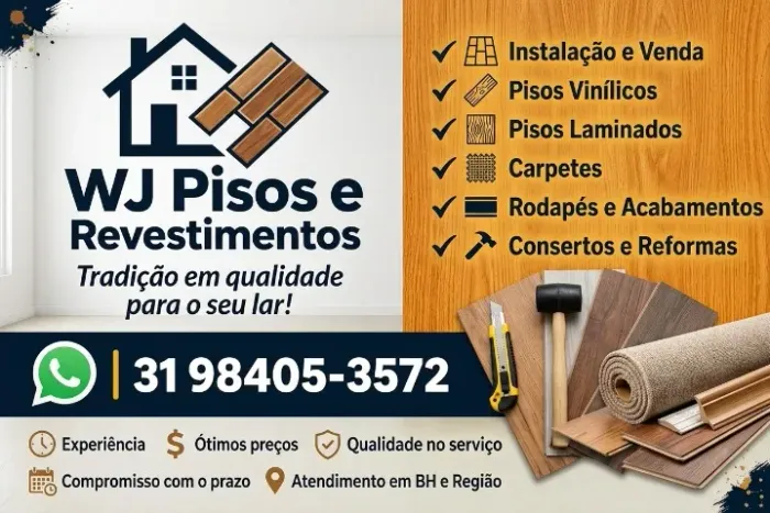 Pisos Vinílicos e Laminados  Instalação, Venda e Manutenção