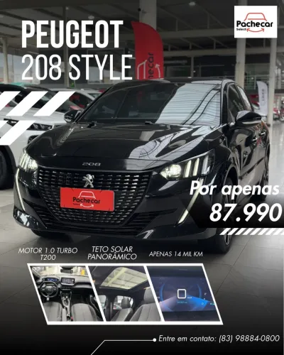 Peugeot 208 Style 1.0 Turbo Flex 5P Aut. 2024
