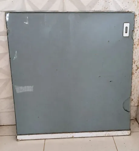 2 portas de vidro de correr para armário de pia 