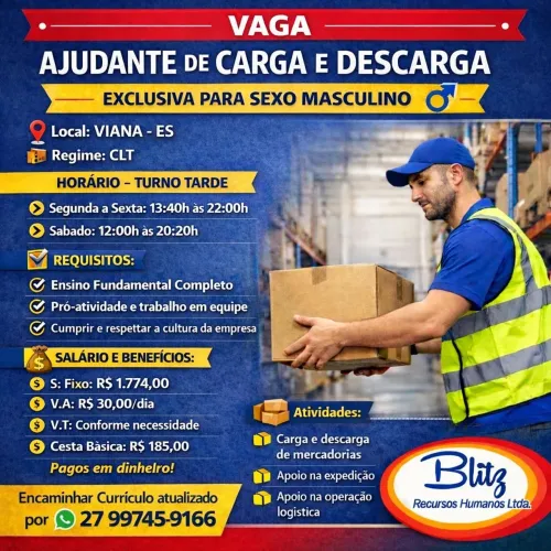 Ajudante Carga e Descarga