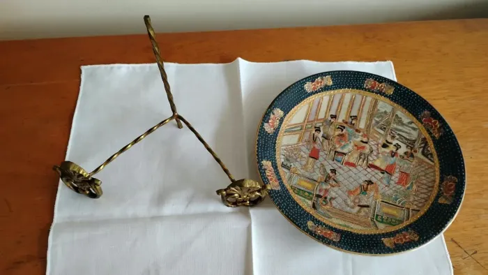 prato decorativo oriental satsuma kutani