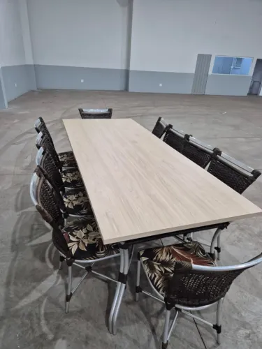 Mesa 2,50m com 10 cadeiras