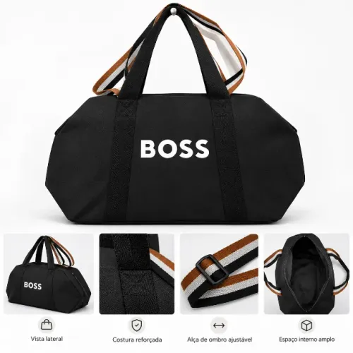 Bolsa de Viagem BOSS Preta - Nova, nunca usada