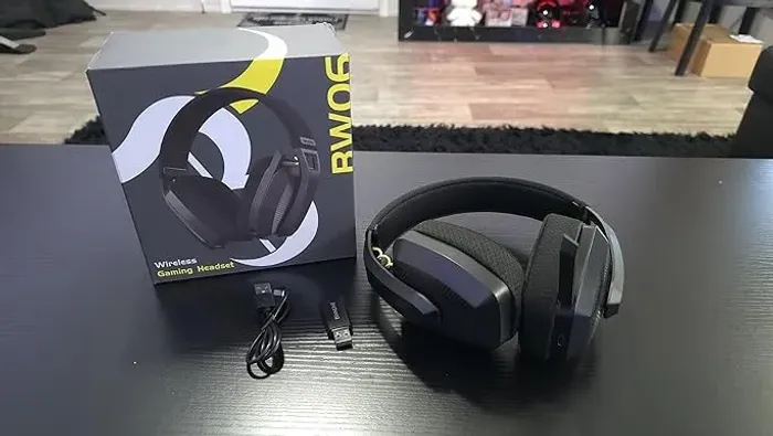 Headset Gamer 2.4GHz Sem Fio Binnune Bw06 Novo Lacrado