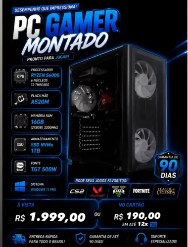 PC RYZEN 5600G!