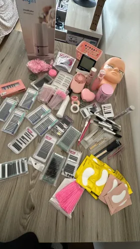 Kit Completo para Extensão de Cílios + Acessórios