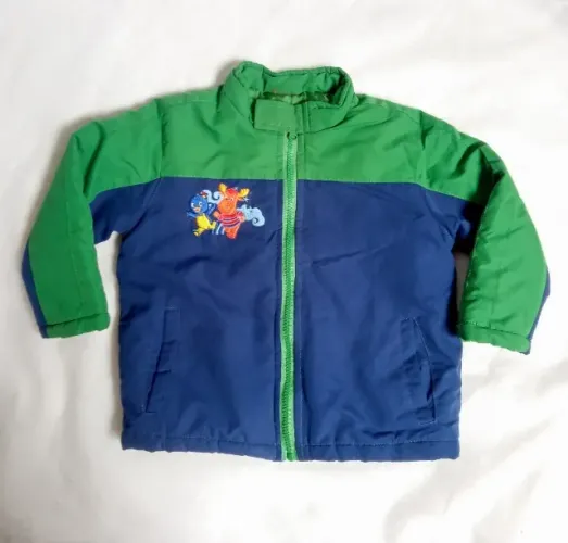 Casaco Infantil Acolchoado Backyardigans Azul e Verde | Em perfeito estado!