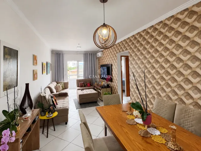 Apartamento à venda na Guilhermina, Praia Grande, com varanda gourmet
