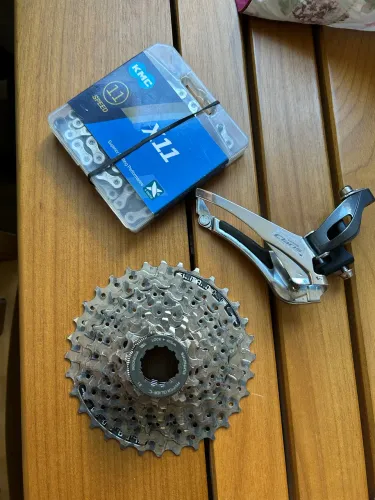 Câmbio e K7 Shimano e corrente 11v
