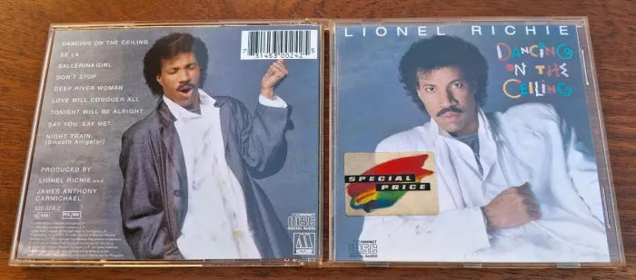 CD Lionel Richie - "Dancing on the Ceiling". Made in Frace.