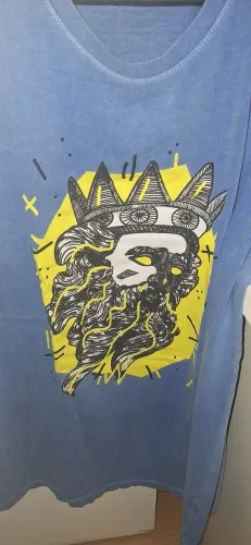 Camisa azul Zeus mitologia grega trovão