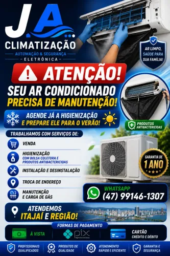 Venda Instalação manutenção limpeza higienização de ar condicionado
