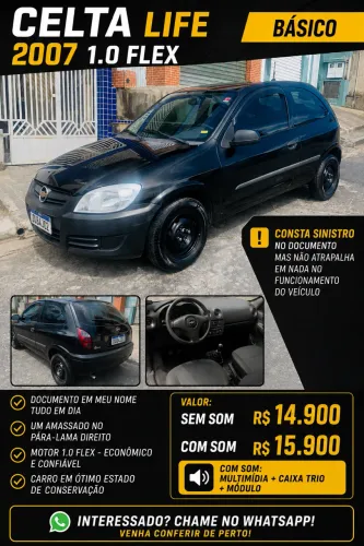 Chevrolet Celta Life/ LS 1.0 MPFI 8V Flexpower 3P 2007