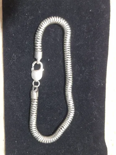 Pulseira  de prata indiana 925 legitima 20gramas