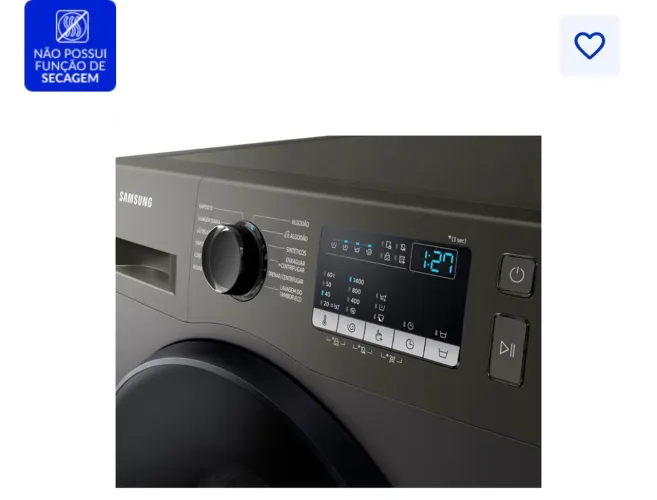 Lavadora Samsung wwt404 11 kg