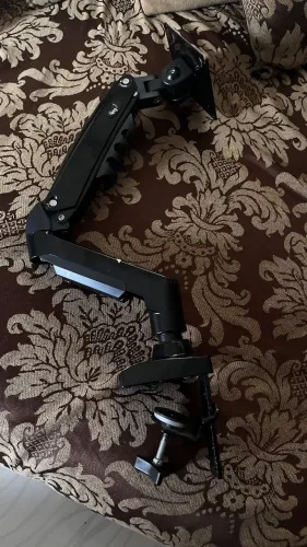 Suporte Articulado De Mesa F80n Com Pistão A Gás Preto ELG