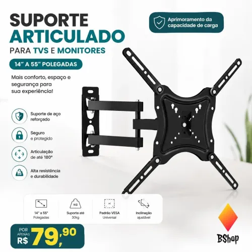 Suporte articulado para TV 