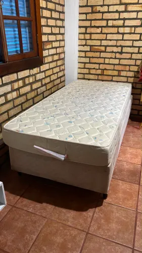 Base cama box + colchão
