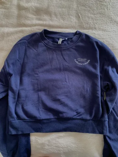 Moletom azul escuro H&M tamanho P