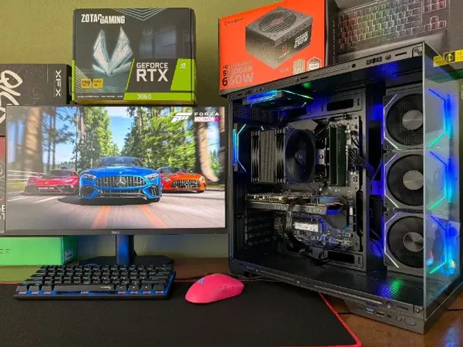 PC AM4 Ryzen 5-5500x3D B550-MSI 8gb DDR4 SSD-M2 256gb RTX-3060 12gb