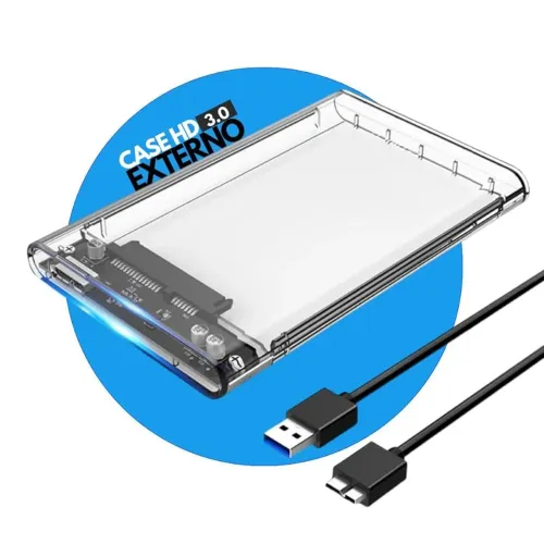 CASE PARA HD EXTERNO HDD 2.5 USB 3.0 PARA XBOX 360/ONE/PLAY 3/4/5  NOVO