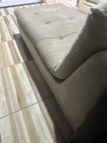 Sofá tipo divã de tecido em ótimo estado 