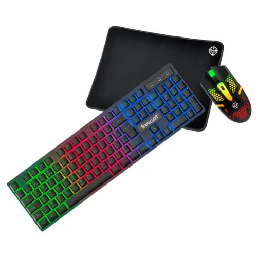 KIT GAMER TGT FAL RAINBOW TECLADO ABNT2 MOUSE 1600DPI