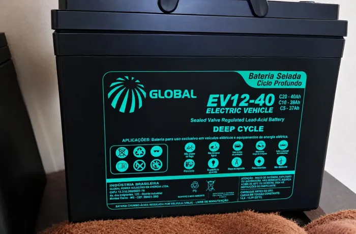 Bateria 12V 40Ah de ciclo profundo
