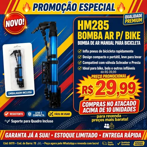 Bombas para bicicleta e bola e outros infraveis
