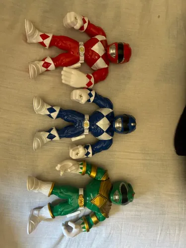Lote de Bonecos Power Rangers Mighty Morphin