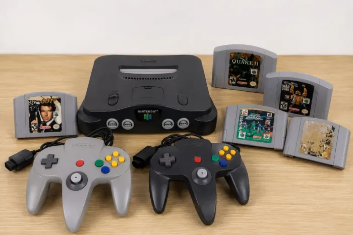 Nintendo 64 Original + 2 Controles + 5 Jogos | Fonte Original | Leia a Descrição