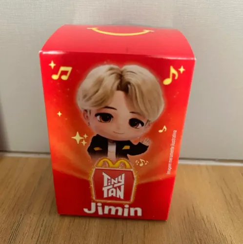 boneco jimin bits, mcdonald's, novo