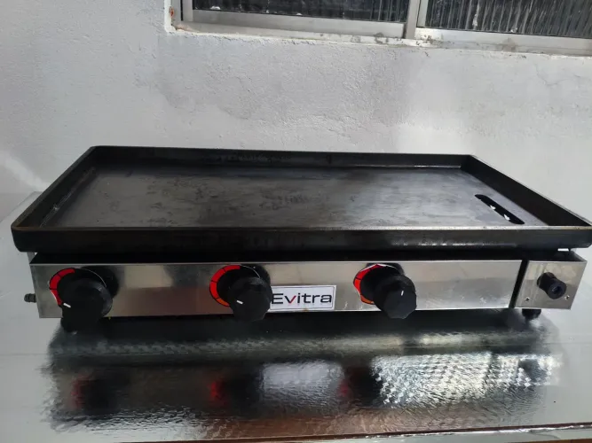 Chapa De Lanches 70x35 8mm Reforçada Hamburguer