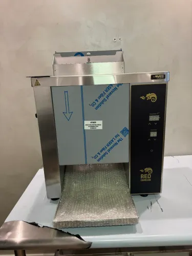 Tostadeira de pães Red Chameleon inox nova