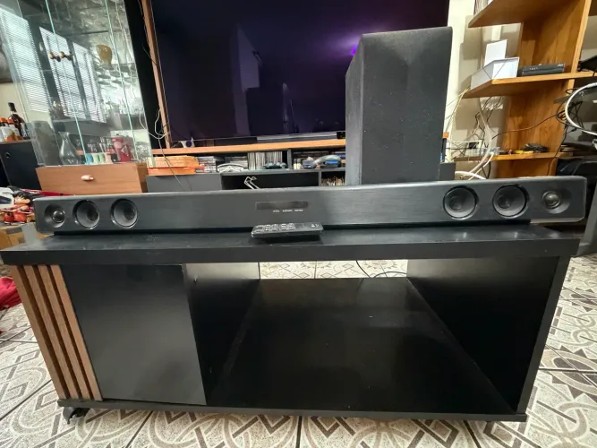 LG Soundbar LAS453B 2.1 200W + Subwoofer Wireless + Controle