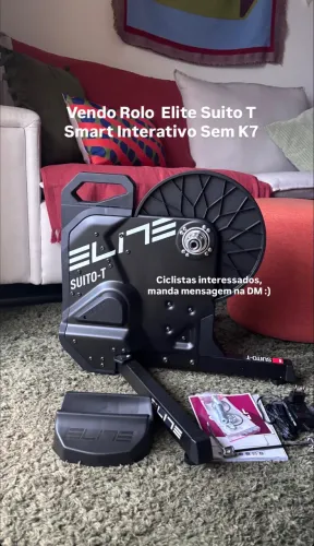 Rolo De Treino Elite Suito T Para Bike Smart Interativo
