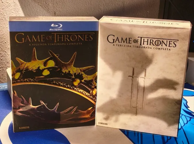 Box Blue ray Game of Thrones Temp. 2 e 3 