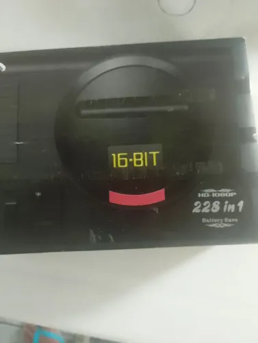 MEGA DRIVE HD 228 JOGS NA MEMÓRIA 2 CONTROLE S