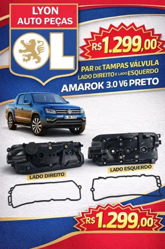 Par tampa de Válvula Amarok 3.0 16 V