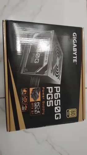 Fonte Gigabyte P650G 80 Plus Gold ATX 3.1 - Nova (Venda apenas para Salvador)