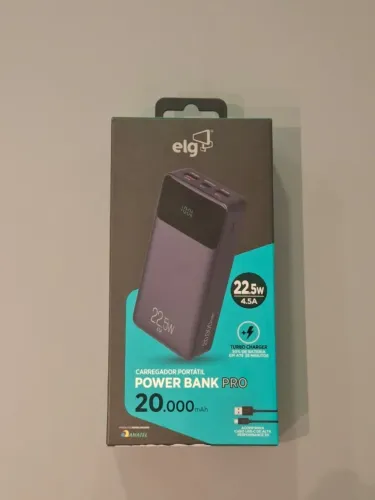 ELG Power Bank Pro 20000mAH PB200BK - (LACRADO) - SOMENTE VENDA