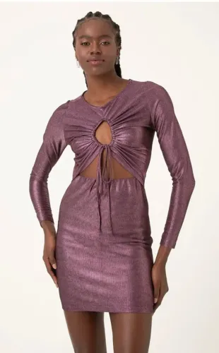 Vestido roxo da marca Clock House - C&A