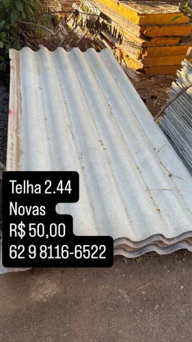 Telhas 2.44m pra ir embora logo 